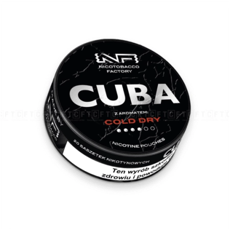 Woreczki Nikot. CUBA Black 20mg/g - Cold Dry