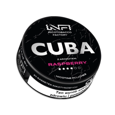 Woreczki Nikot. CUBA Black 20mg/g - Raspberry