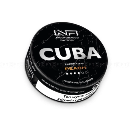 Woreczki Nikot. CUBA Black 20mg/g - Peach