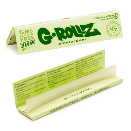 Bibułki G-ROLLZ Organic Green Hemp King Size