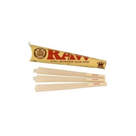 Bibułki RAW Classic King Size Cones 3szt.