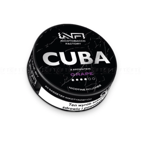 Woreczki Nikot. CUBA Black 20mg/g - Grape