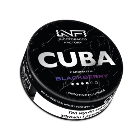 Woreczki Nikot. CUBA Black 20mg/g - Blackberry