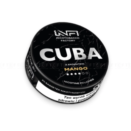 Woreczki Nikot. CUBA Black 20mg/g - Mango