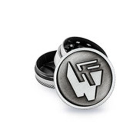 Młynek Metalowy FIRE FLOW Silver FF Logo 3cz 40mm