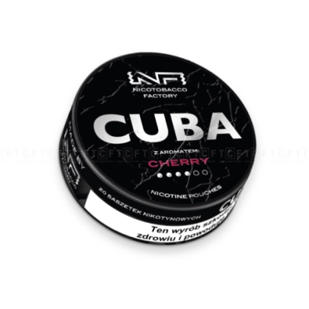Woreczki Nikot. CUBA Black 20mg/g - Cherry