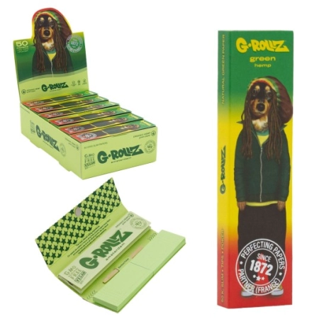 Bibułki G-ROLLZ Pets Reggae Green + Filtry