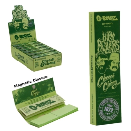 Bibułki G-ROLLZ Cheech&Chong Green + Filtry