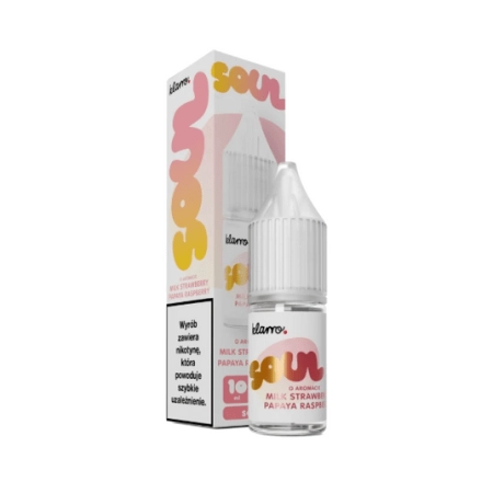 Liquid KLARRO Soul 10ml - Milk Strawb. Papaya Rasp