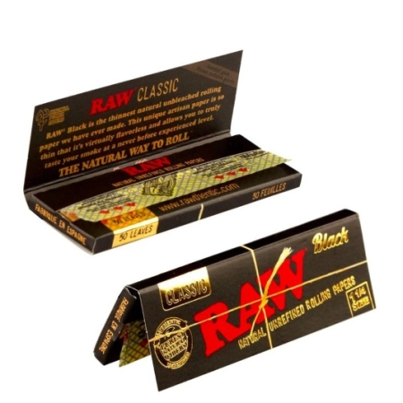 Bibułki RAW Black 1 1/4