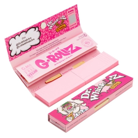 Bibułki G-ROLLZ Dr. Whiskerz Pink + Filtry