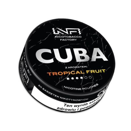 Woreczki Nikot. CUBA Black 20mg/g - Tropical Fruit