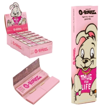 Bibułki G-ROLLZ Thug For Life Pink + Filtry