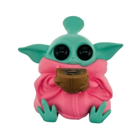 Bongo Silikonowe BABY YODA Różowy 13cm