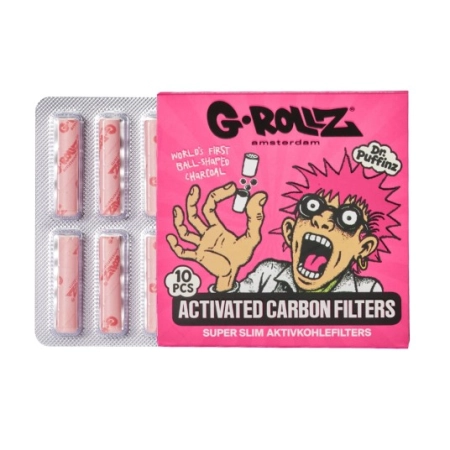 Filtry Węglowe G-ROLLZ Pink 6mm 10szt.