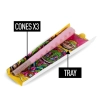 Bletki Skręcone Monkey King King Size Cones 3-Cone