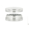 Green Ripper Grinder Aluminium 2-częściowy srebrny
