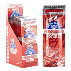Hemparillo Hemp Wraps Sweets x4 Blunts (15packs/di