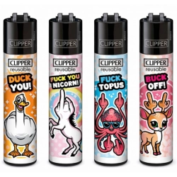 Zapalniczka Clipper F**k You Animals 48szt