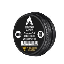 Fused Clapton Coils Ni80 0.38Ω (10pcs) - Thunder C