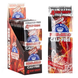 Hemparillo Hemp Wraps Cali Fire x4 Blunts (15packs