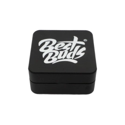 Młynek Best Buds Flat Square 2-częściowy - Onyx