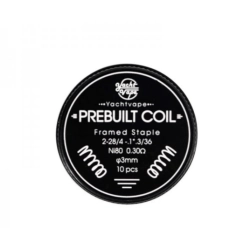 Yachtvape Prebuilt Coil Framed Staple Ni80 0.30