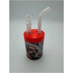 Bongo szklane kubek pomarańczowy 16cm