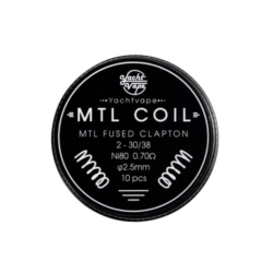 Yachtvape coil Mtl Fused Clapton 2-30/38 Ni80 0.70
