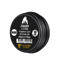 Fused Clapton Coils Ni80 0.30Ω (10pcs) - Thunder C