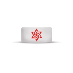 Vape Band White Star Logo 22 to 26mm