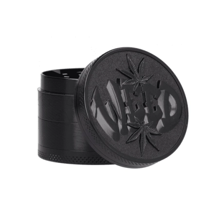 Młynek do suszu Graffiti Black 4 cześciowy śr. 50