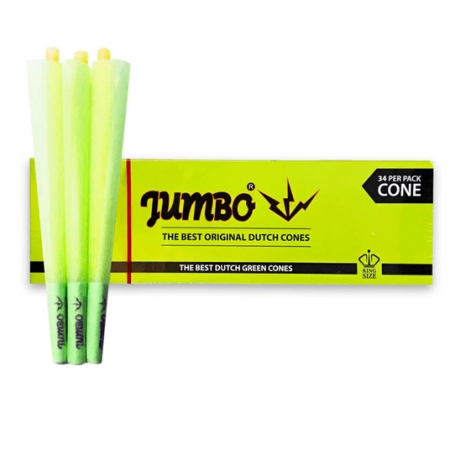 Bletki Skręcone Jumbo Green BOX 34szt