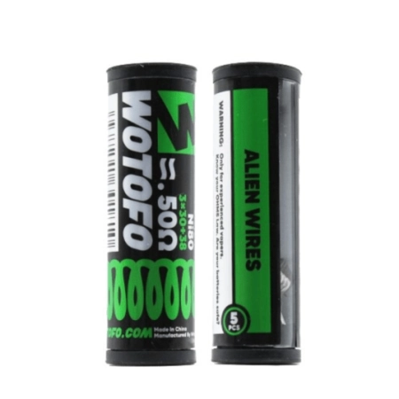 Wotofo Ni80 Alien Wires 3*30+38 / 0.50ohm 5pcs