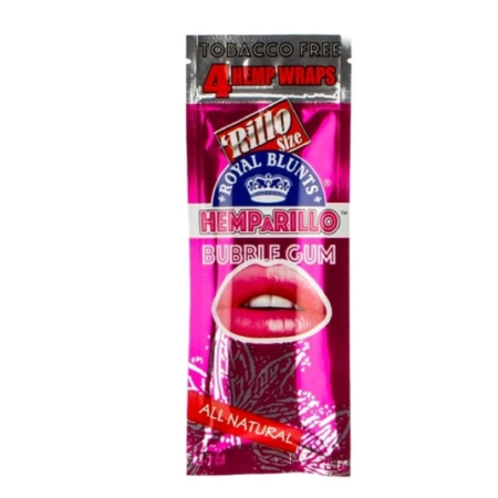Hemparillo Hemp Wraps Bubblegum x4 Blunts (15packs