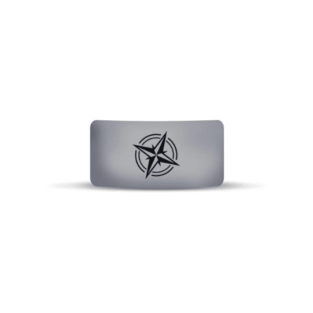 Vape Band Gray Logo Compass 22 to 26mm