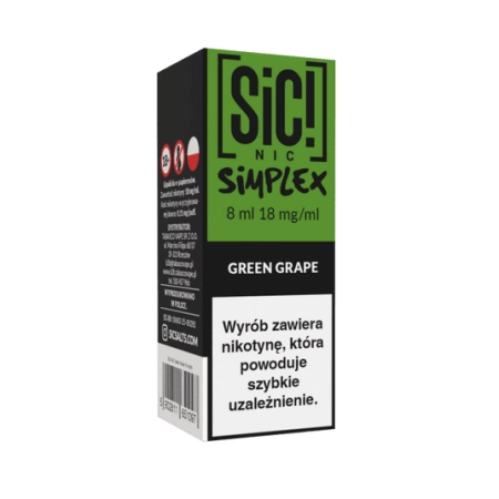 Liquid SIC! NIC 8ml - Green Grape Ice 18mg