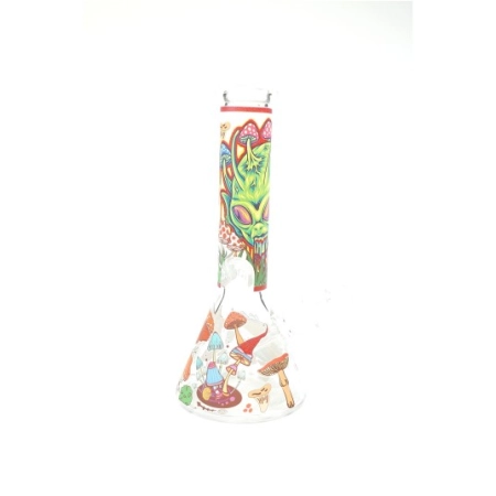 Bongo z nadrukiem Alien Shrooms 32cm