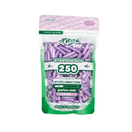 Filtry węglowe do jointów Purize XTRA Slim Lilac