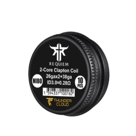 Thunder Cloud Requiem Fused Clapton Coil Ni80 0.28