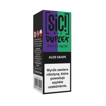 Liquid SIC! NIC 8ml Aloe Grape 12mg