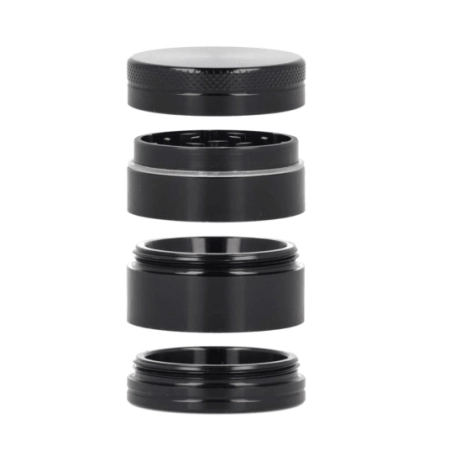 BLACK Młynek Grinder Aluminiowy magnetyczny 4częśc
