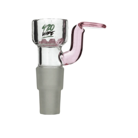 Cybuch do bonga 420VAPE z sitkiem szlif PINK