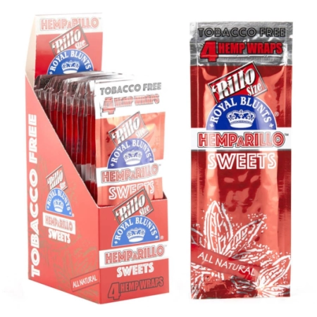 Hemparillo Hemp Wraps Sweets x4 Blunts (15packs/di