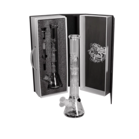 Bongo lodowe Black Leaf w pudełku 2 perkolatory sz