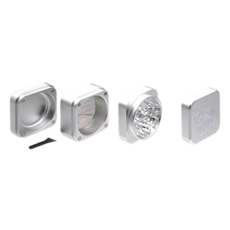 Młynek Best Buds The Cube Aluminium Silver 4 Częś