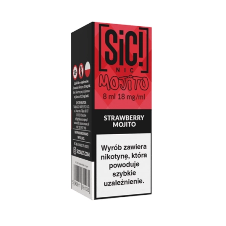 Liquid SIC! NIC 8ml Strawberry Mojito 18mg