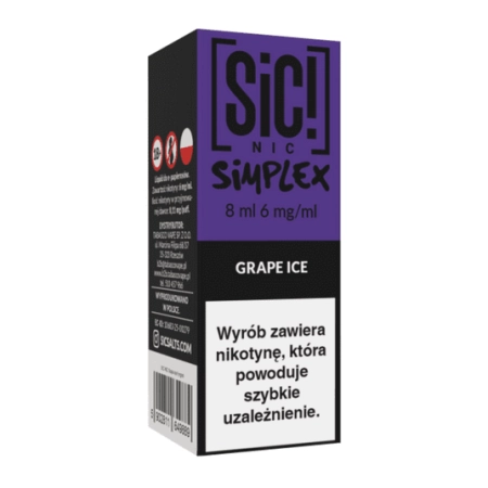 Liquid SIC! NIC 8ml Grape Ice 6mg