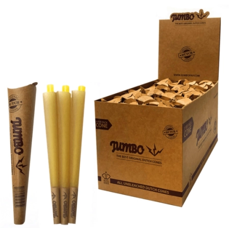 Jumbo King Size Unbleached Cones 3 Cones Per Pack
