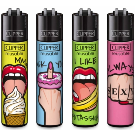 Zapalniczka Clipper Classic Large Sexy 48szt.